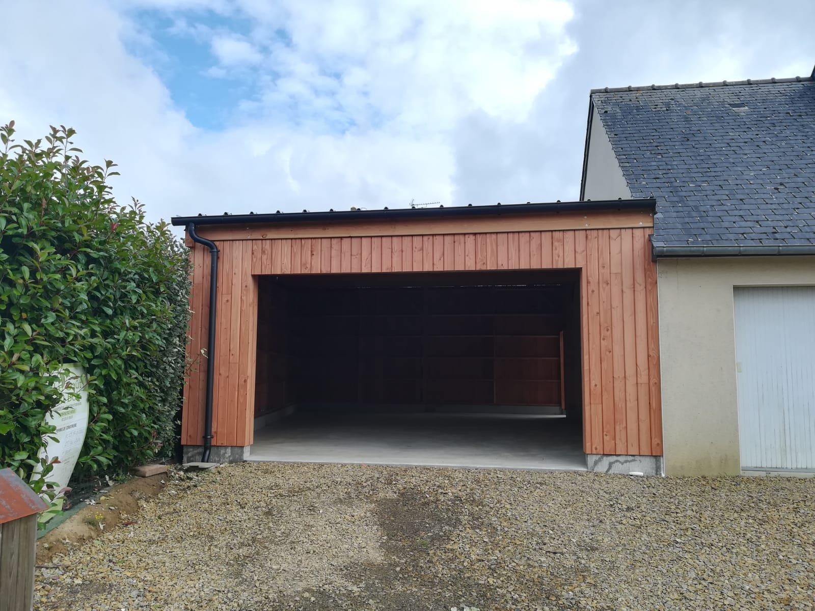 garage douglas poteau poutre fini