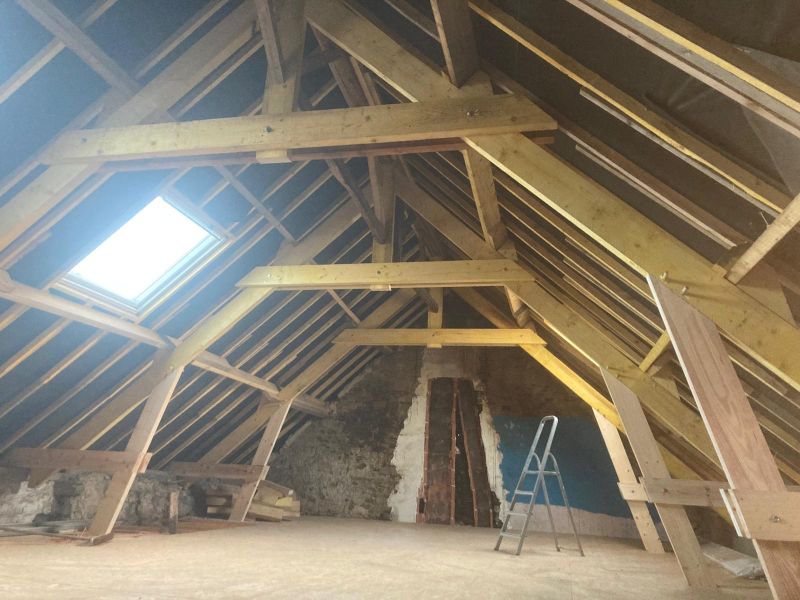 rénovation charpente traditionnelle fougères après modification