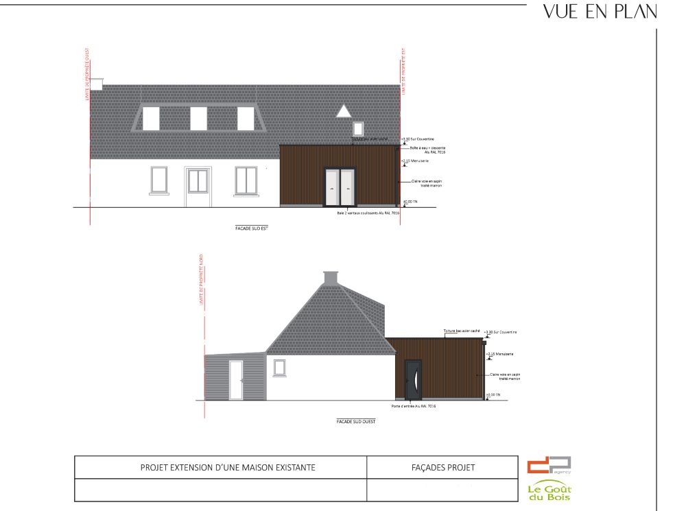 projet extension avranches vue facade