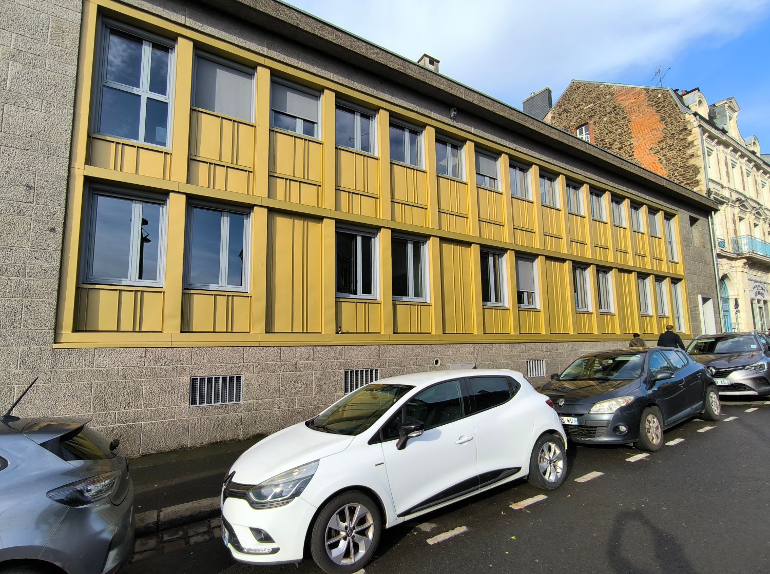 facade ossature bois bardage zinc